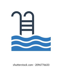 Swim Pool Icon Sign Symbol