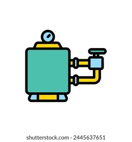 Swim Pump Icon Vector Illustration