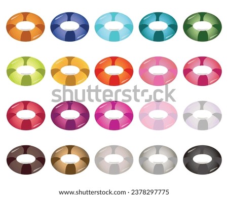 Swim Ring Design Clipart Cartoon
