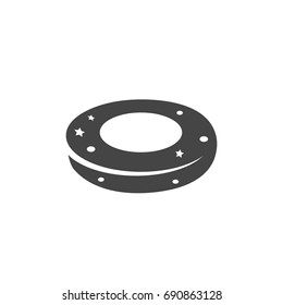 Swim ring icon on white background. Swim ring vector logo illustration isolated sign symbol. Lifebuoy pictogram for web graphics