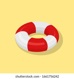 Swim Ring summer cute colorful vector design