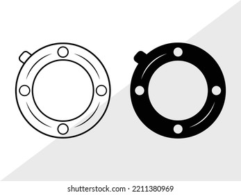 Swim Ring SVG Printable Vector Illustration