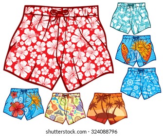 Swim Shorts Collection (swimming Trunks Set)