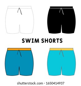 Icono de concepto Swim Shorts.Ilustración de elemento simple. Diseño de símbolos de concepto Swim Shorts. Se puede utilizar para la interfaz de usuario/UX web y móvil