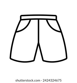Swim Shorts concept line icon color editable