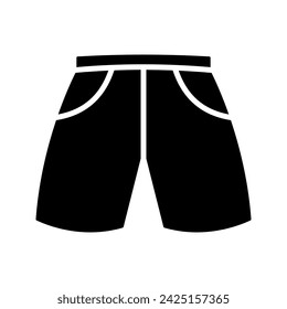 Swim Shorts concept line icon color editable