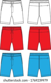 Swim-Shorts-Modeschablone