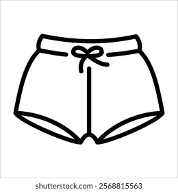Swim Shorts Icon Element For Design