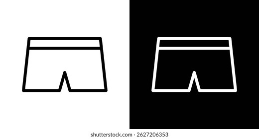 Swim shorts icon. Logotype vector set
