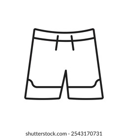 Icono de pantalones cortos de natación. Icono de vector simple.