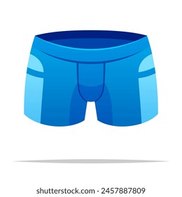Swim shorts sport pants vector isolated illustration