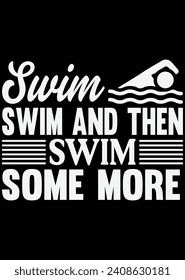 Swim swim and then swim some more eps cut file for cutting machine