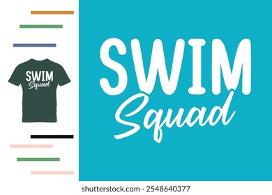 Swim squad t shirt design