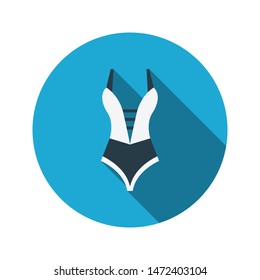 swim suit glyph flat vector icon