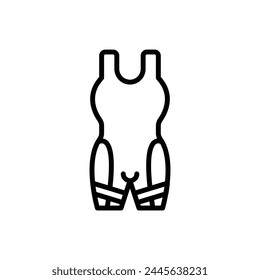 Swim Suit Icon Outline Vector Illustration