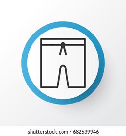 Swim Suit Icon Symbol. Premium Quality Isolated Swimming Clothes Element In Trendy Style.