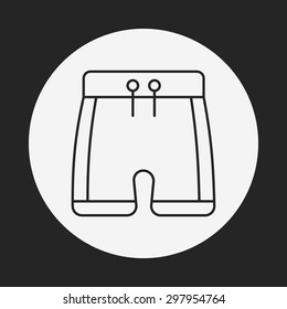swim suit line icon