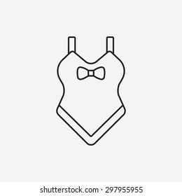 swim suit line icon