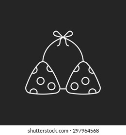 swim suit line icon