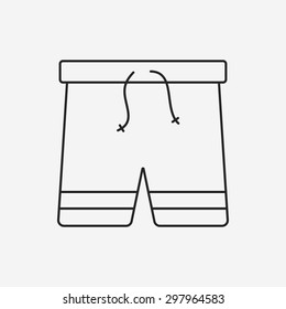 swim suit line icon