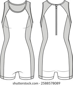 Swim Suit - Technical Drawing