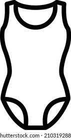Ilustración de diseño de icono del vector traje de baño