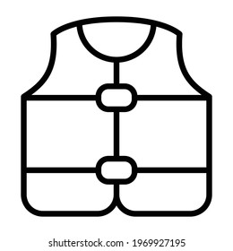 swim swimming vest float single icon with outline style