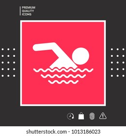 Swim symbol icon