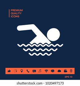 Swim symbol icon