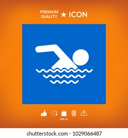 Swim symbol icon