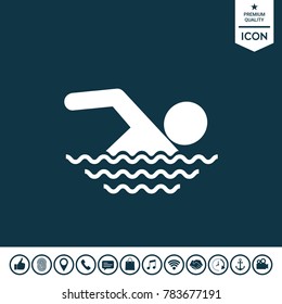 Swim symbol icon
