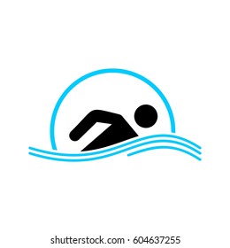 Swim vector icon