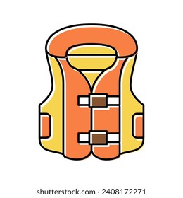 swim vest inflatable color icon vector. swim vest inflatable sign. isolated symbol illustration