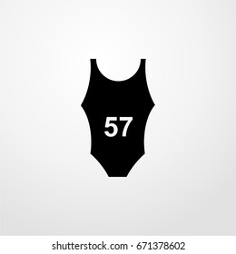 swim wear icon. vector sign symbol on white background