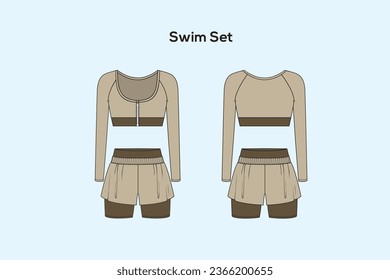 Swim workouts are divided into sets of swims in a particular fashion and distance: kick set, pull set, etc.