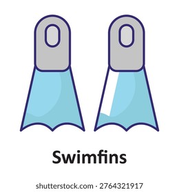Swimfins Vector icon which can easily modify or edit

