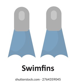 Swimfins Vector icon which can easily modify or edit

