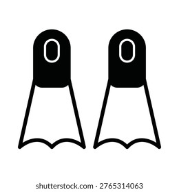 Swimfins Vector icon which can easily modify or edit

