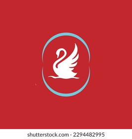 logotipo del vector abstracto del pato giratorio