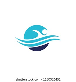 Swiming Pool Logo Template