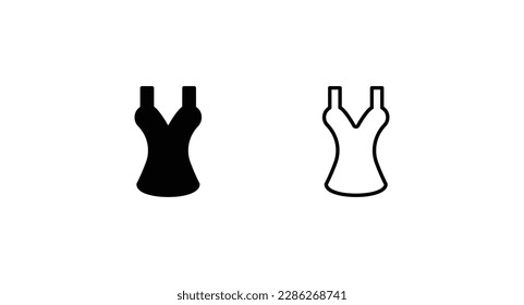 Swiming Suit icon design with white background stock illustration