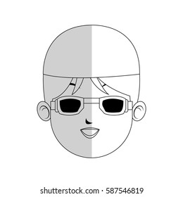 swimmer cartoon icon image 
