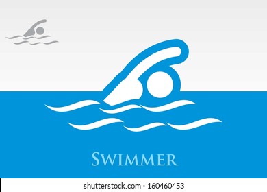 Swimmer. Eps-10