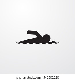 swimmer icon illustration isolated vector sign symbol
