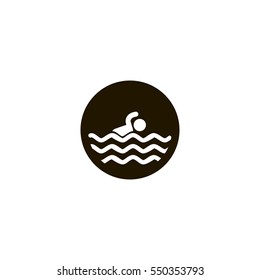 swimmer icon. sign design