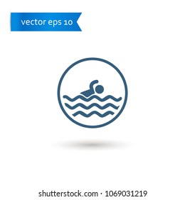 swimmer. swimmer icon. sign design. Vector EPS 10.