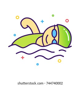 swimmer illustration