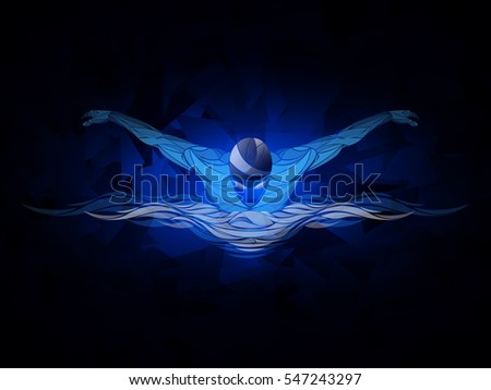 Similar – Image, Stock Photo under the sea Sports