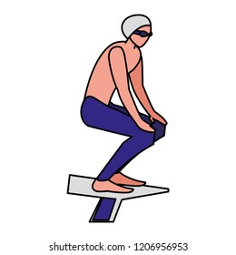 swimmer man icon