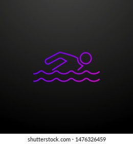 Swimmer outline nolan icon. Elements of sport set. Simple icon for websites, web design, mobile app, info graphics